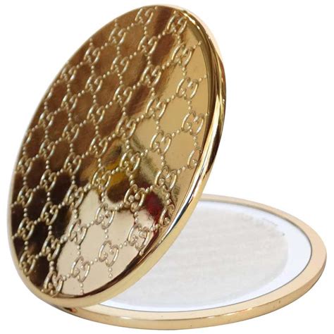 gucci gold compact mirror|gucci makeup mirror.